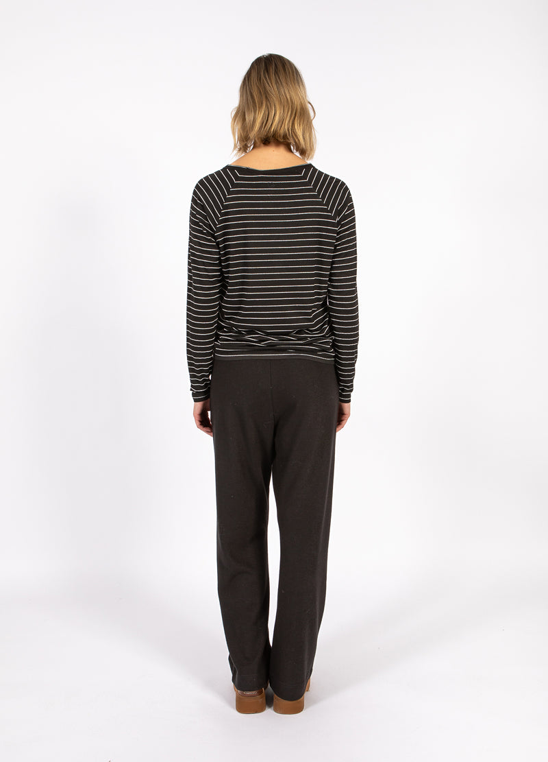 CC Heart CC HEART VALERIE STRIPE LONGSLEEVED TEE T-Shirt Black lurex stripe - 100
