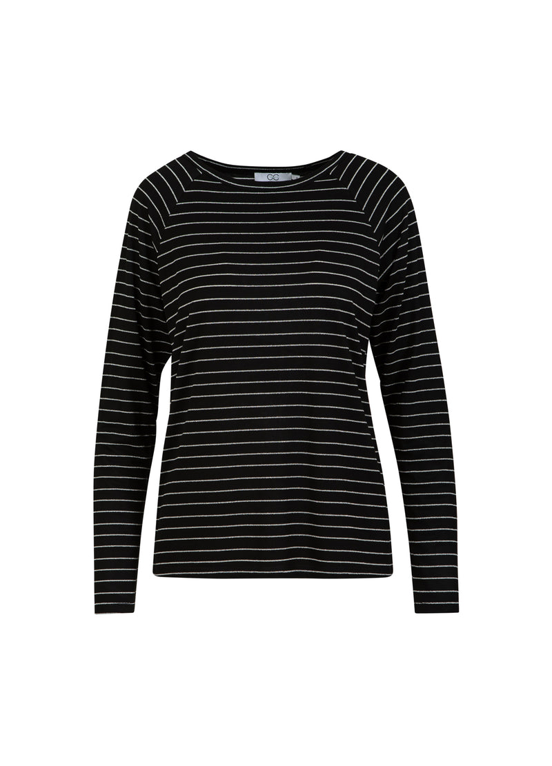 CC Heart CC HEART VALERIE STRIPE LONGSLEEVED TEE T-Shirt Black lurex stripe - 100