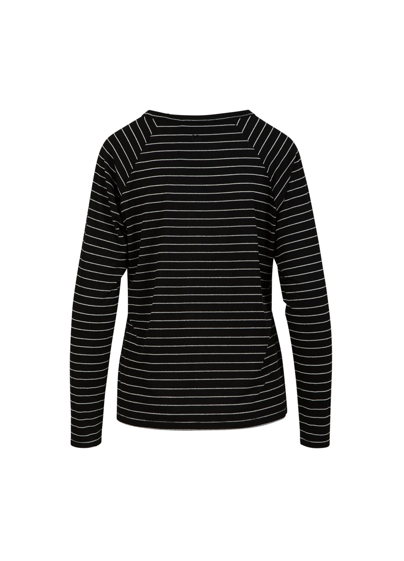 CC Heart CC HEART VALERIE STRIPE LONGSLEEVED TEE T-Shirt Black lurex stripe - 100
