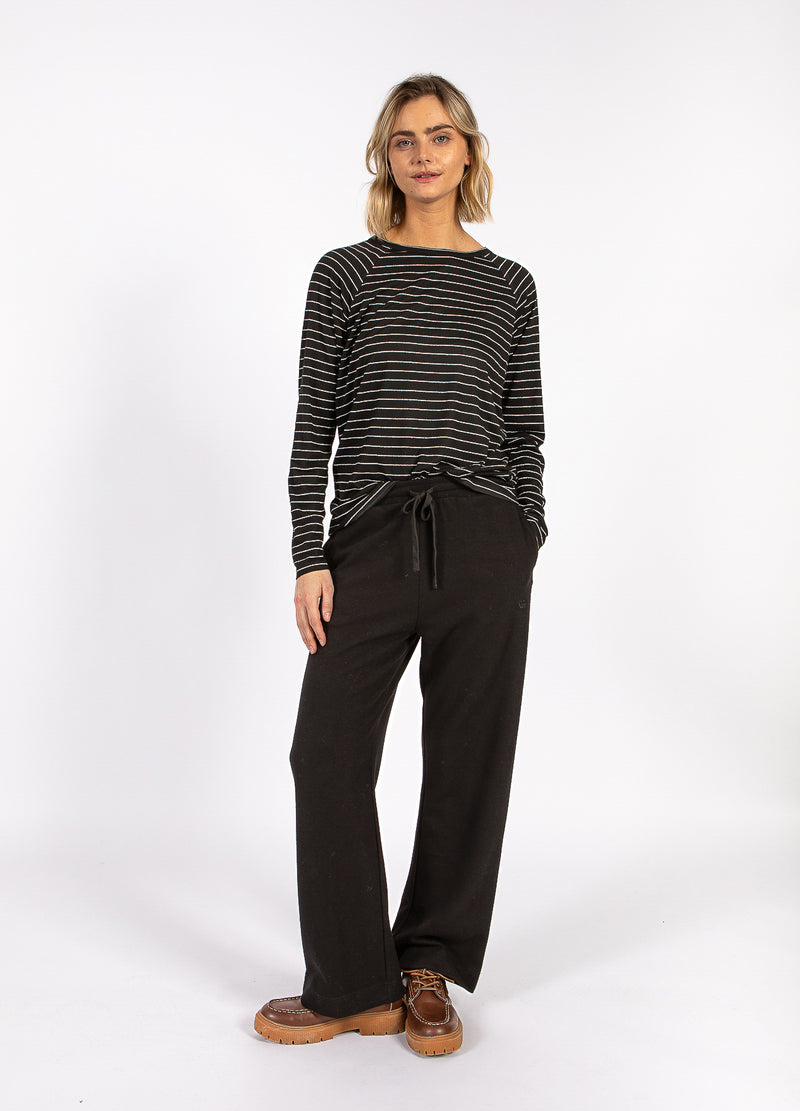 CC Heart CC HEART VALERIE STRIPE LONGSLEEVED TEE T-Shirt Black lurex stripe - 100