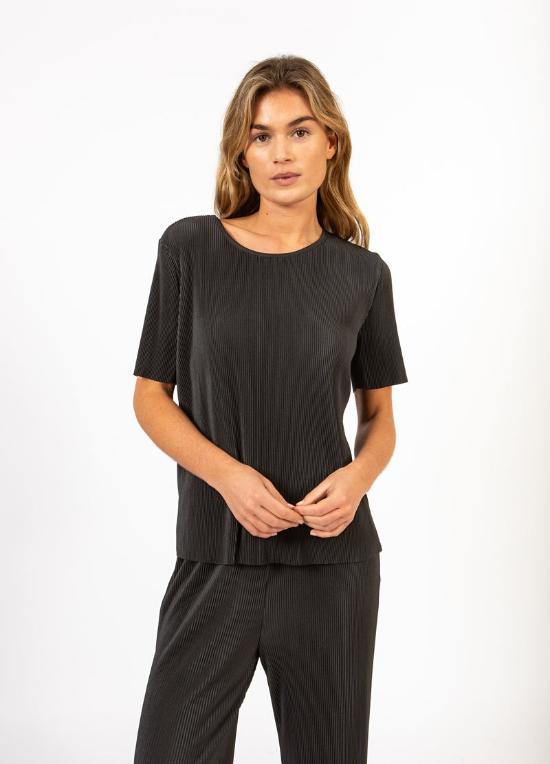 CC Heart CC HEART VIVIAN SHORT SLEEVED BLOUSE Shirt/Blouse Black - 100