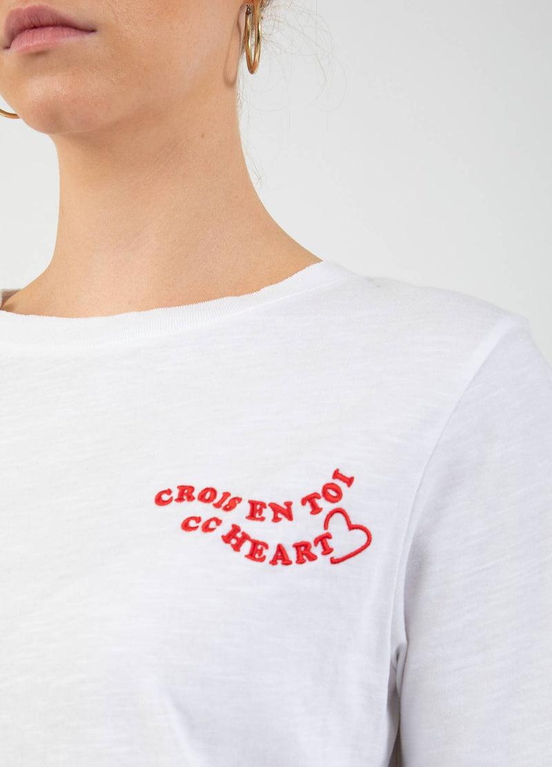 CC Heart CC HEART YOU T-SHIRT - MEDIUM SLEEVE T-Shirt White - 200