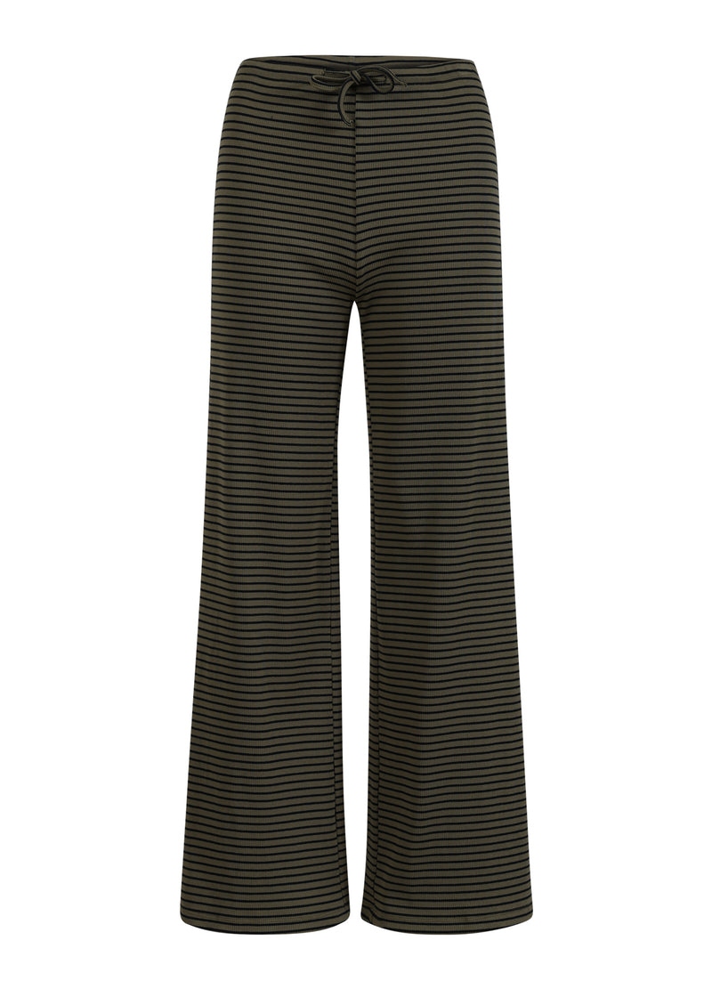 CC Heart CC HEART KAROLINE RIB PANTS Pants Olive/navy stripe - 432