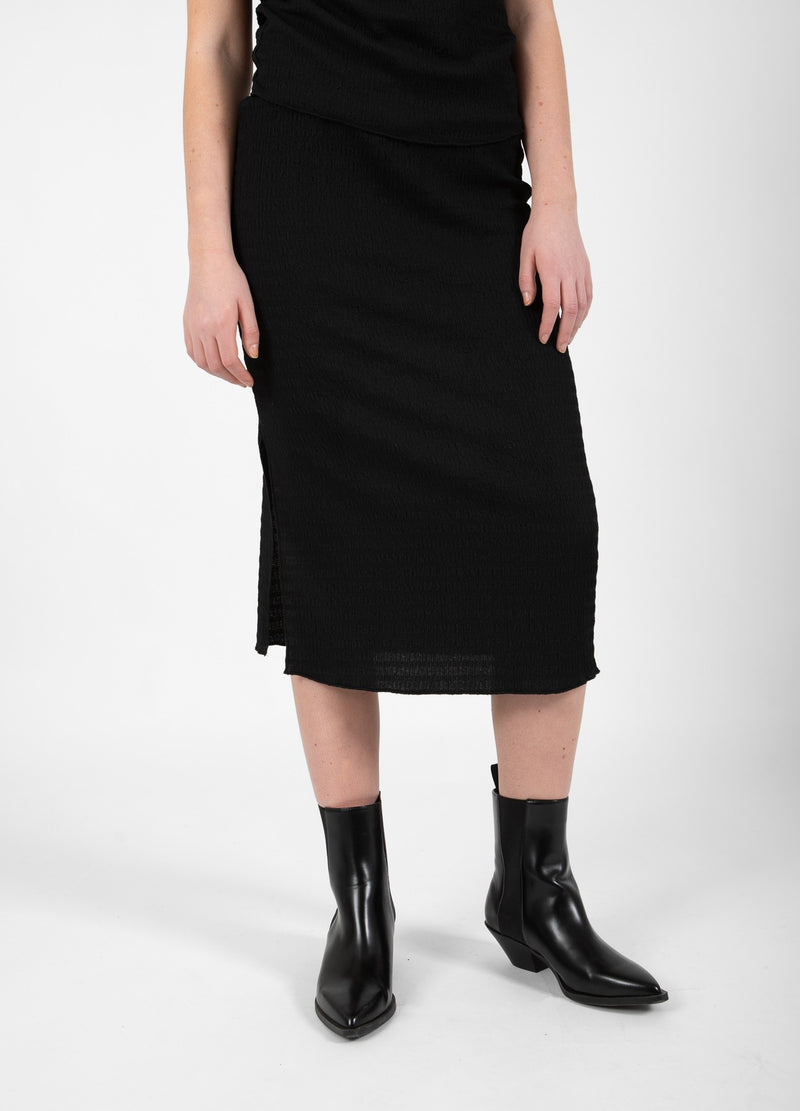 CC Heart CC Heart Kora Skirt with Slit Skirt Black - 100