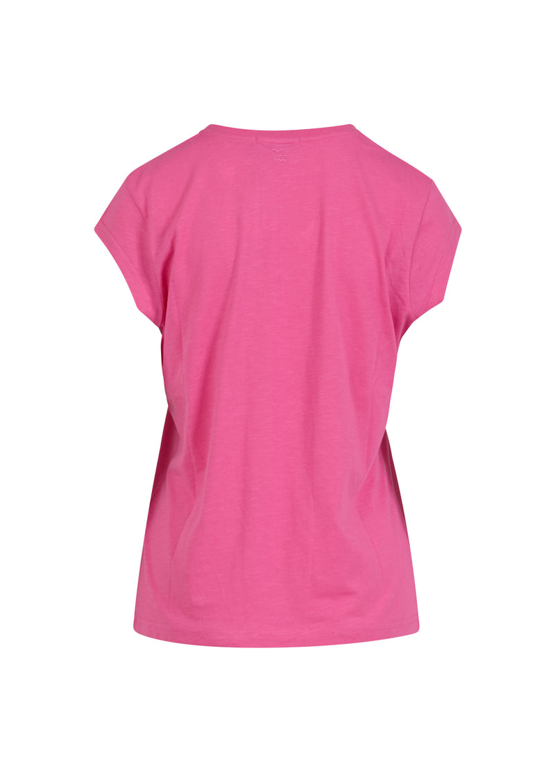 CC Heart CC Heart V-neck T-shirt T-Shirt Clear pink - 691