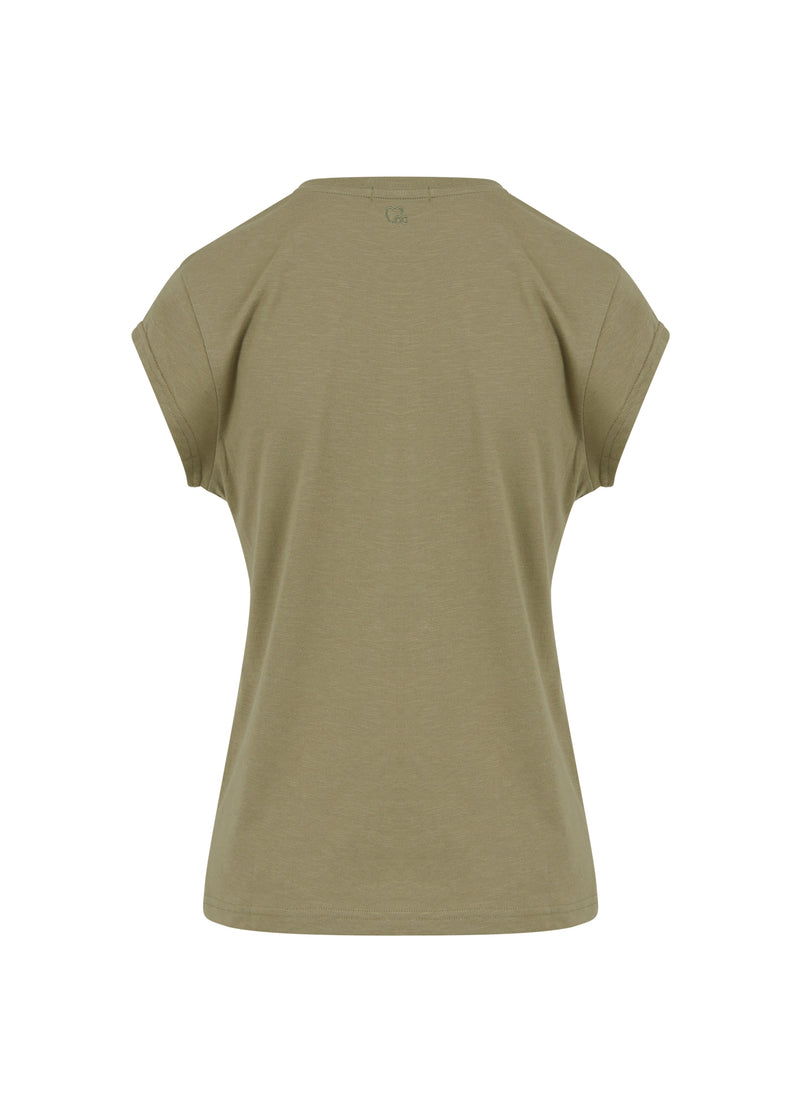 CC Heart CC Heart V-neck T-shirt T-Shirt Dusty olive - 479