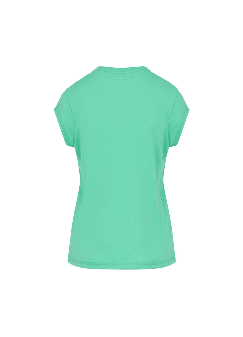 CC Heart CC Heart V-neck T-shirt T-Shirt Emerald green - 402