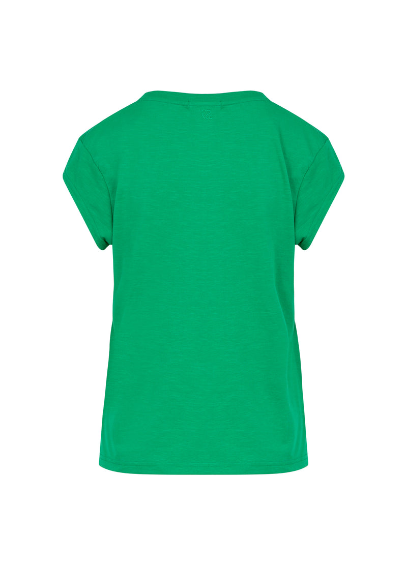 CC Heart CC Heart V-neck T-shirt T-Shirt Emerald green - 402