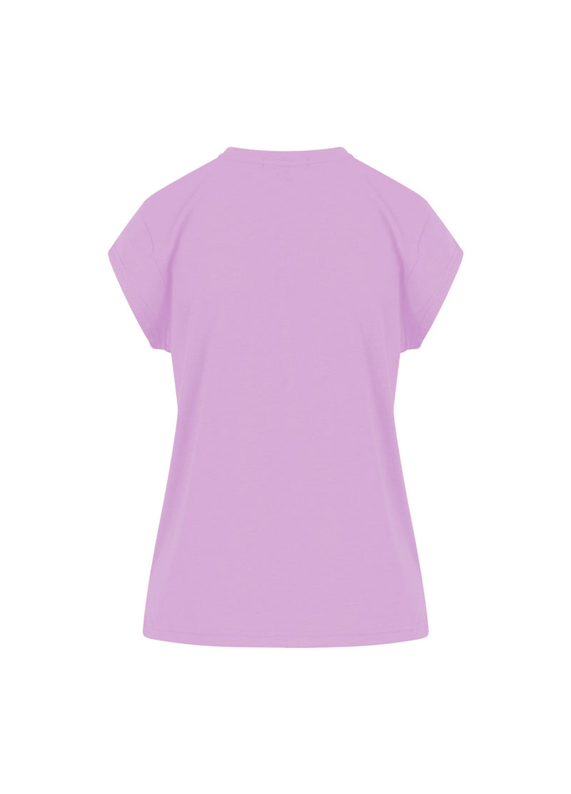 CC Heart CC Heart V-neck T-shirt T-Shirt Lavender - 824