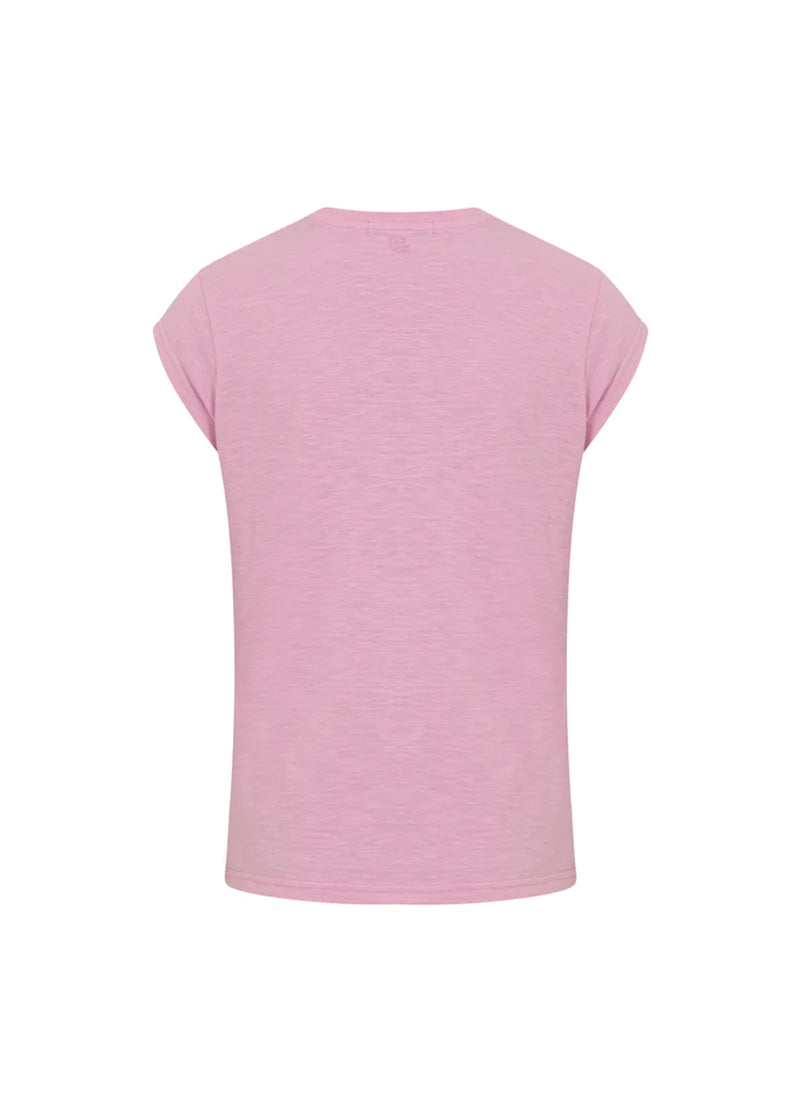 CC Heart CC Heart V-neck T-shirt T-Shirt Orchid Pink - 620