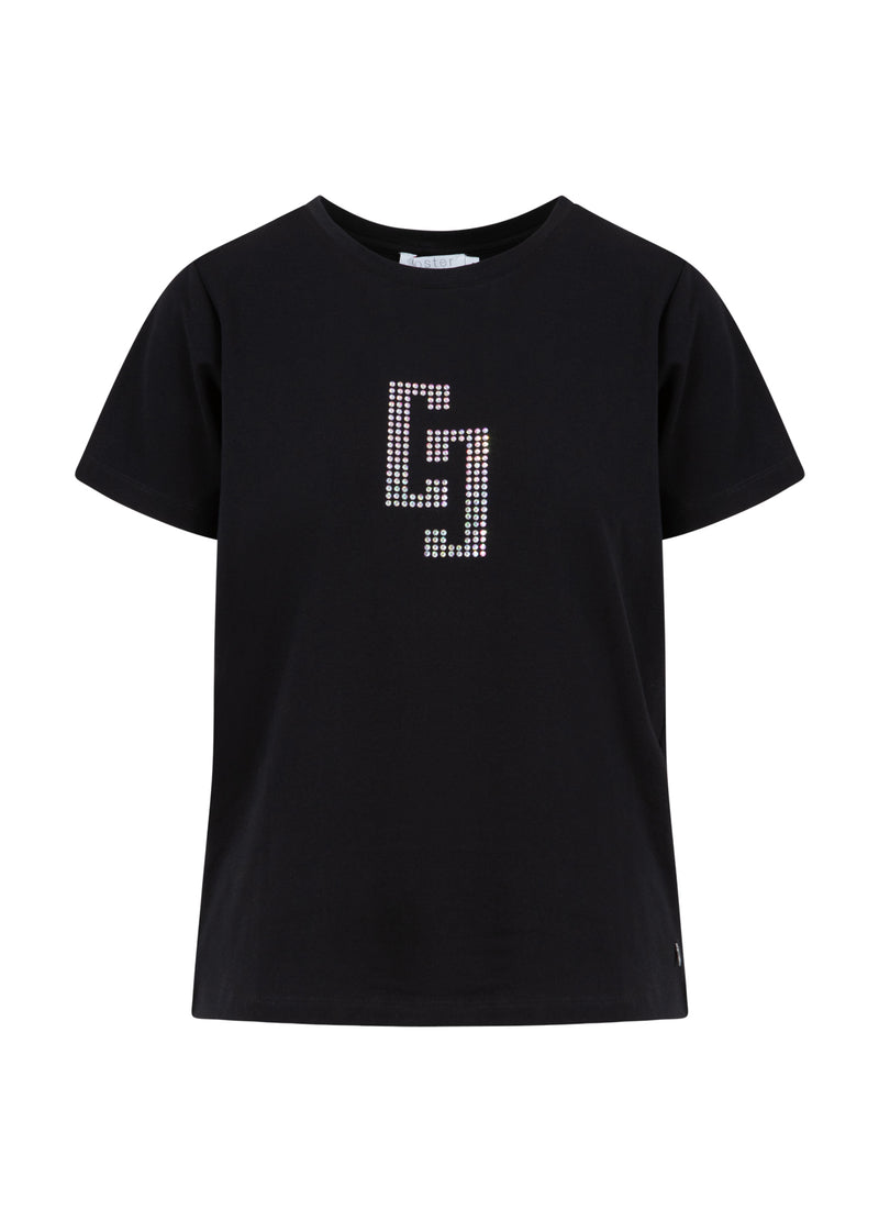 Coster Copenhagen CC RHINESTONE T-SHIRT T-Shirt Black - 100