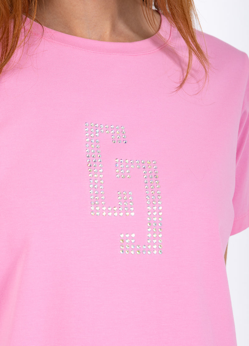 Coster Copenhagen CC RHINESTONE T-SHIRT T-Shirt Bubble pink - 690