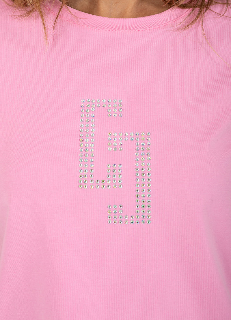 Coster Copenhagen CC RHINESTONE T-SHIRT T-Shirt Bubble pink - 690