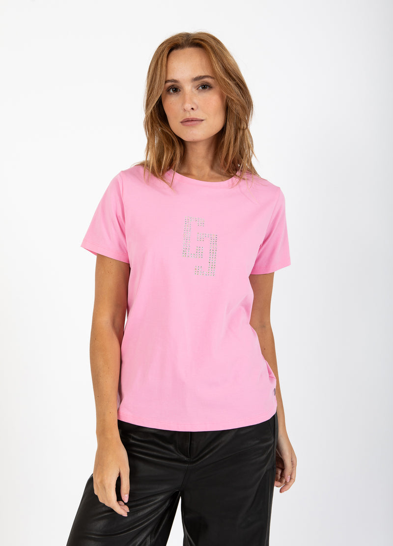 Coster Copenhagen CC RHINESTONE T-SHIRT T-Shirt Bubble pink - 690