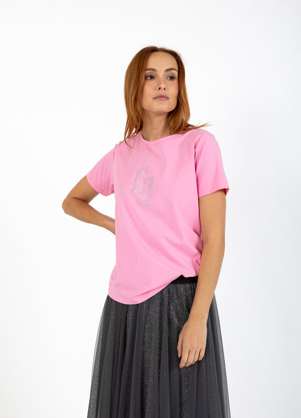 Coster Copenhagen CC RHINESTONE T-SHIRT T-Shirt Bubble pink - 690