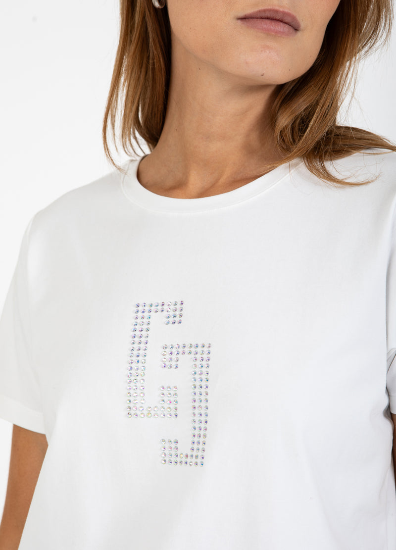 Coster Copenhagen CC RHINESTONE T-SHIRT T-Shirt White - 200