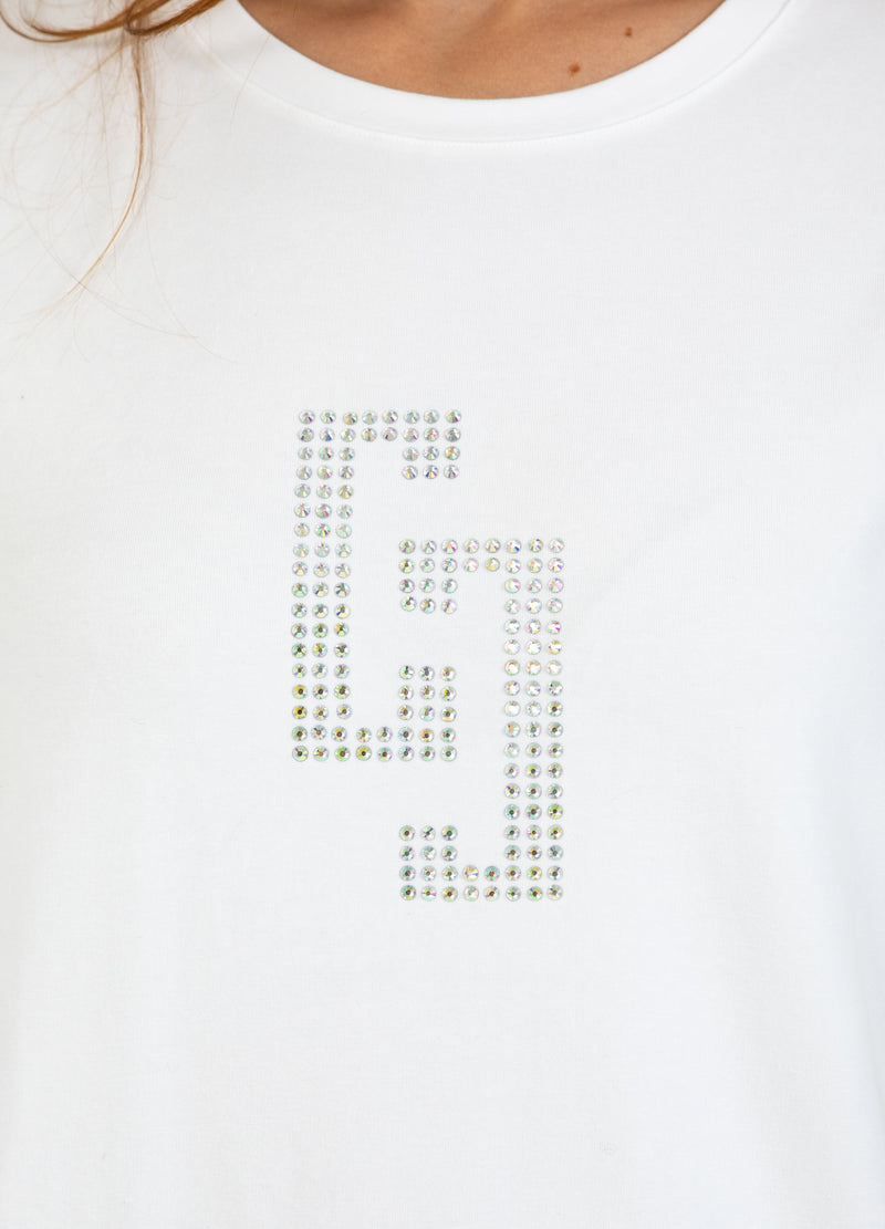 Coster Copenhagen CC RHINESTONE T-SHIRT T-Shirt White - 200