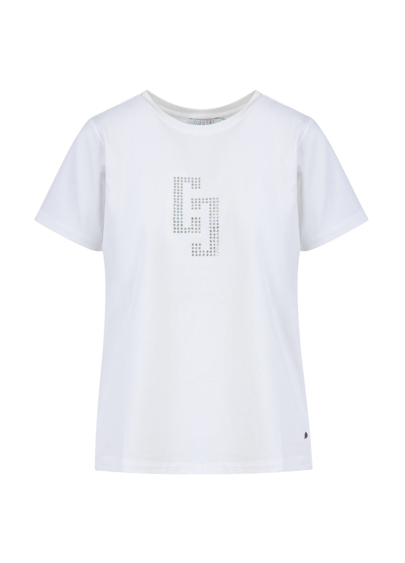 Coster Copenhagen CC RHINESTONE T-SHIRT T-Shirt White - 200