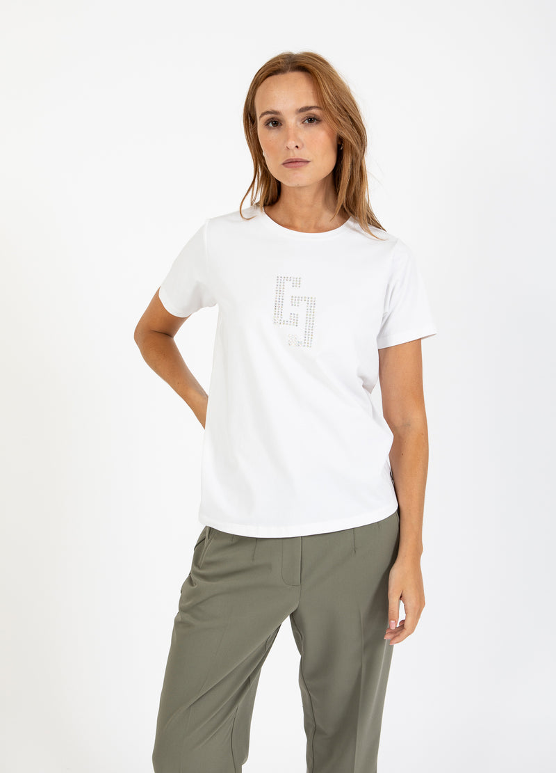 Coster Copenhagen CC RHINESTONE T-SHIRT T-Shirt White - 200