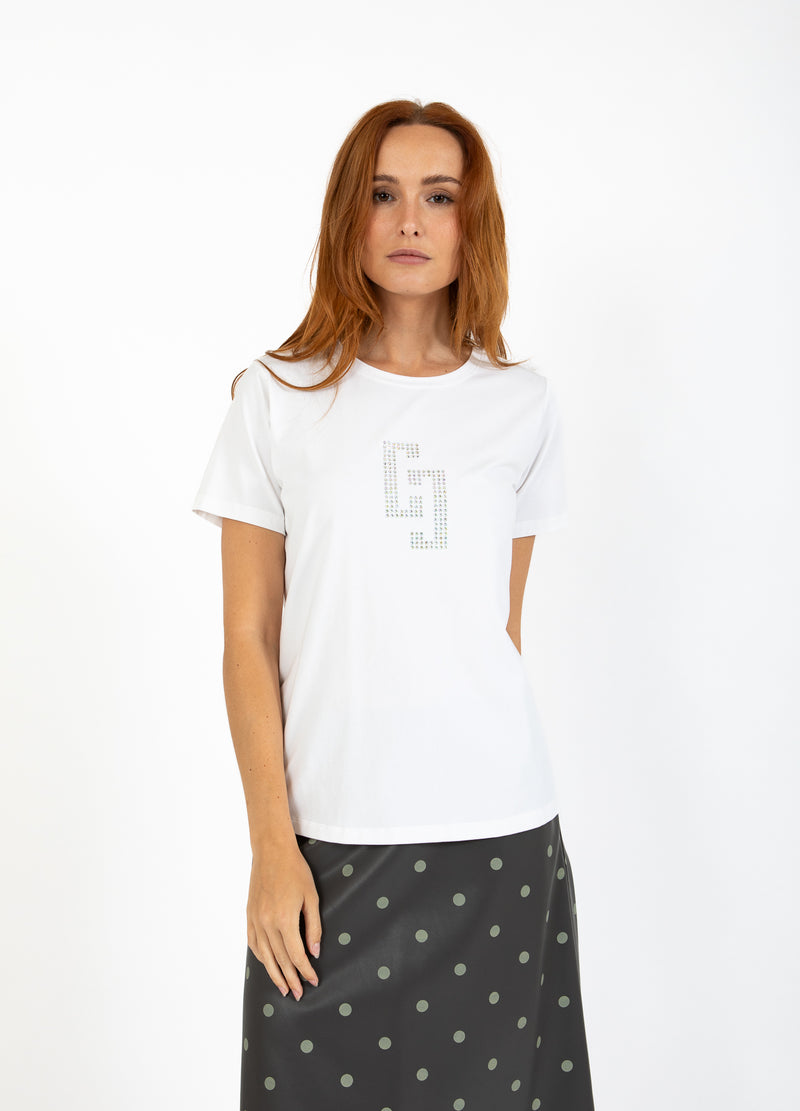 Coster Copenhagen CC RHINESTONE T-SHIRT T-Shirt White - 200