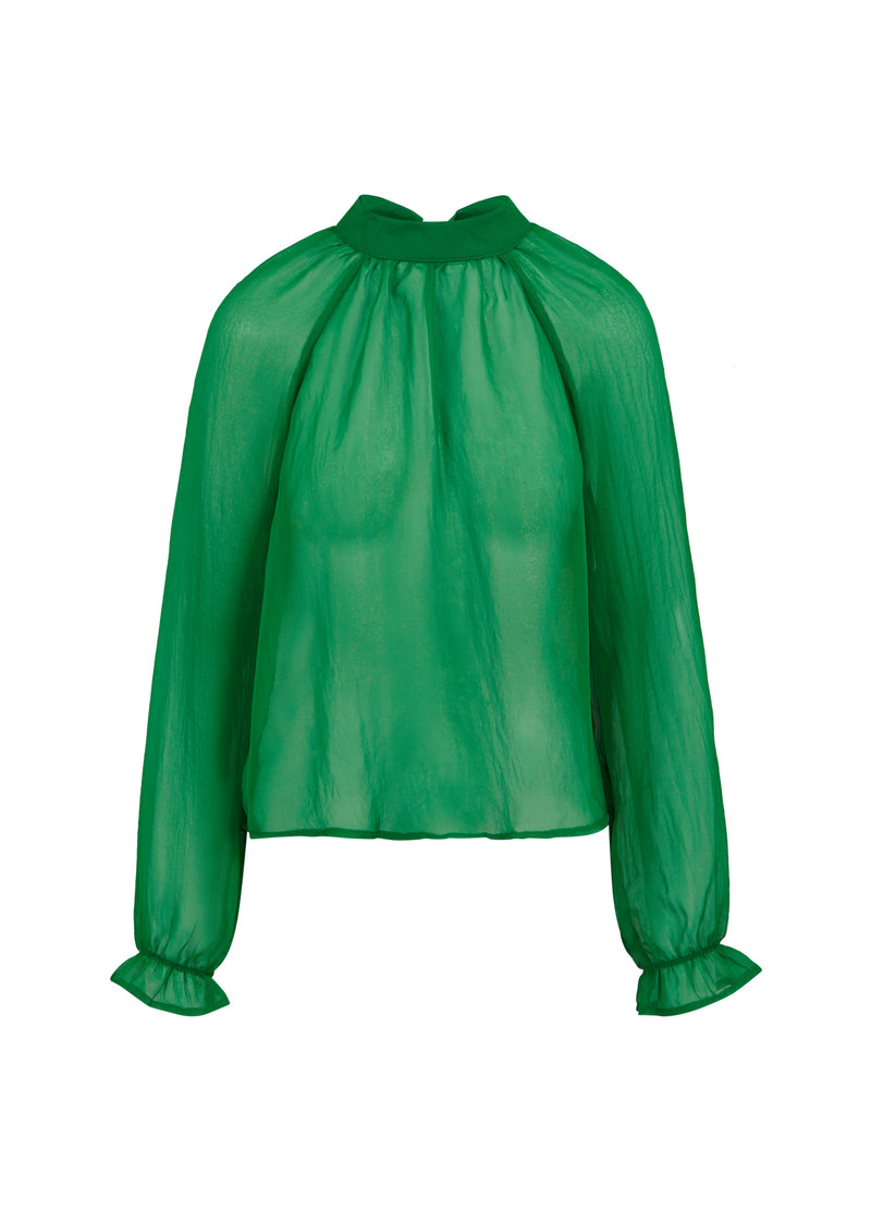 Coster Copenhagen CHIFFON BLOUSE Shirt/Blouse Metallic green - 490