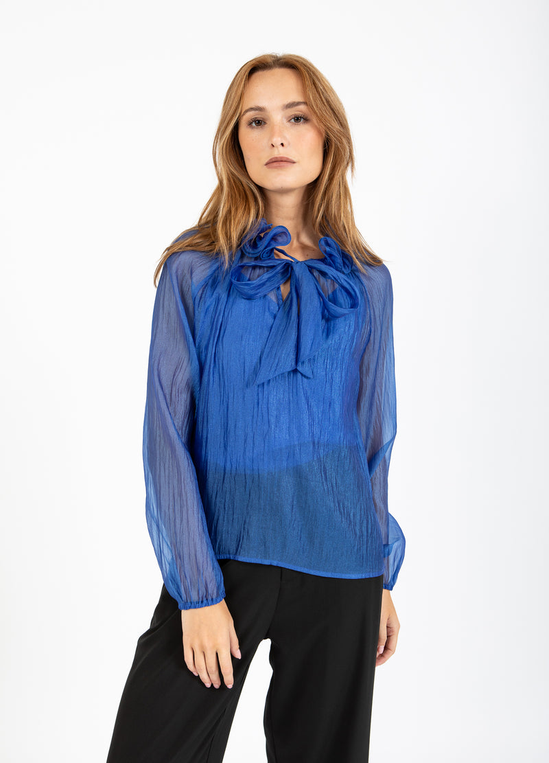 Coster Copenhagen CHIFFON BLOUSE Shirt/Blouse Rich blue - 583