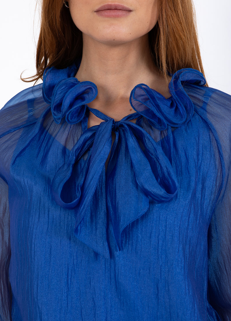 Coster Copenhagen CHIFFON BLOUSE Shirt/Blouse Rich blue - 583