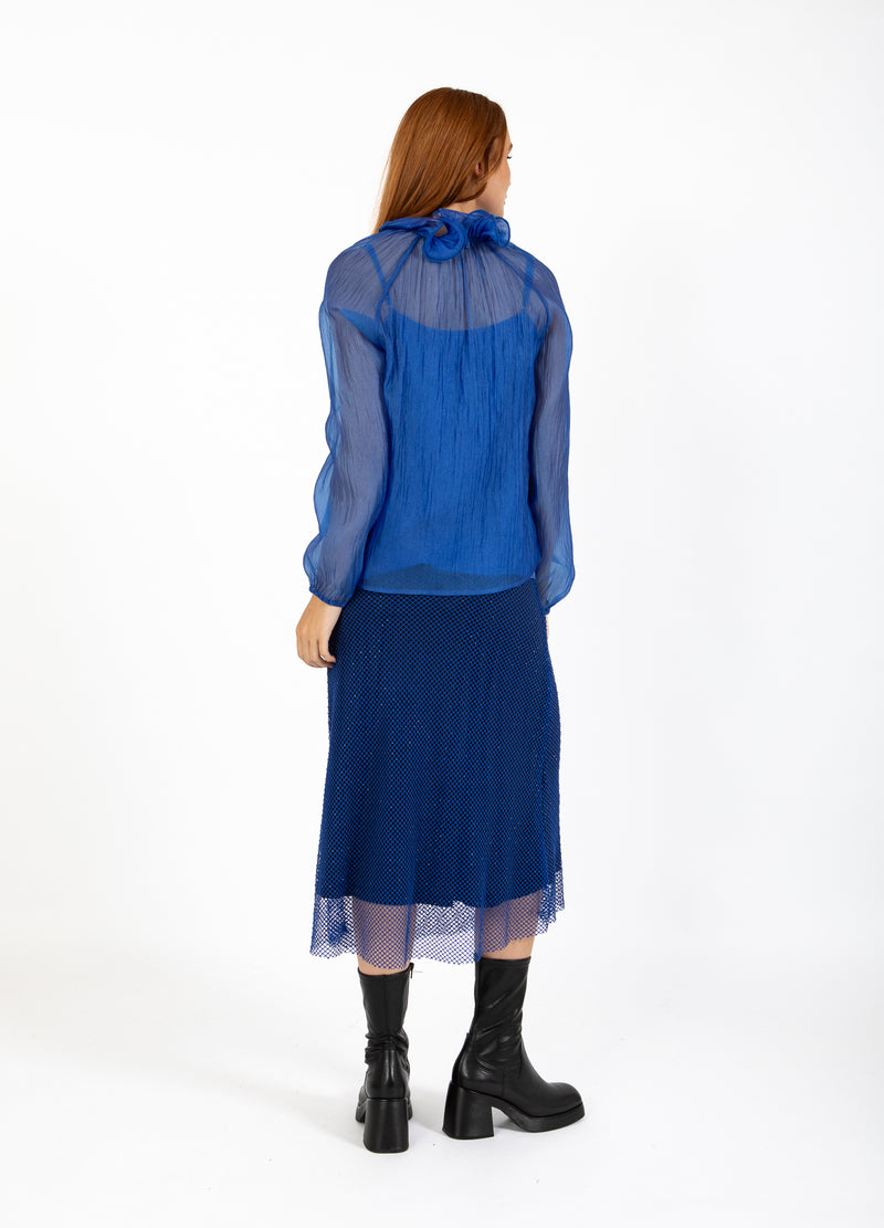 Coster Copenhagen CHIFFON BLOUSE Shirt/Blouse Rich blue - 583