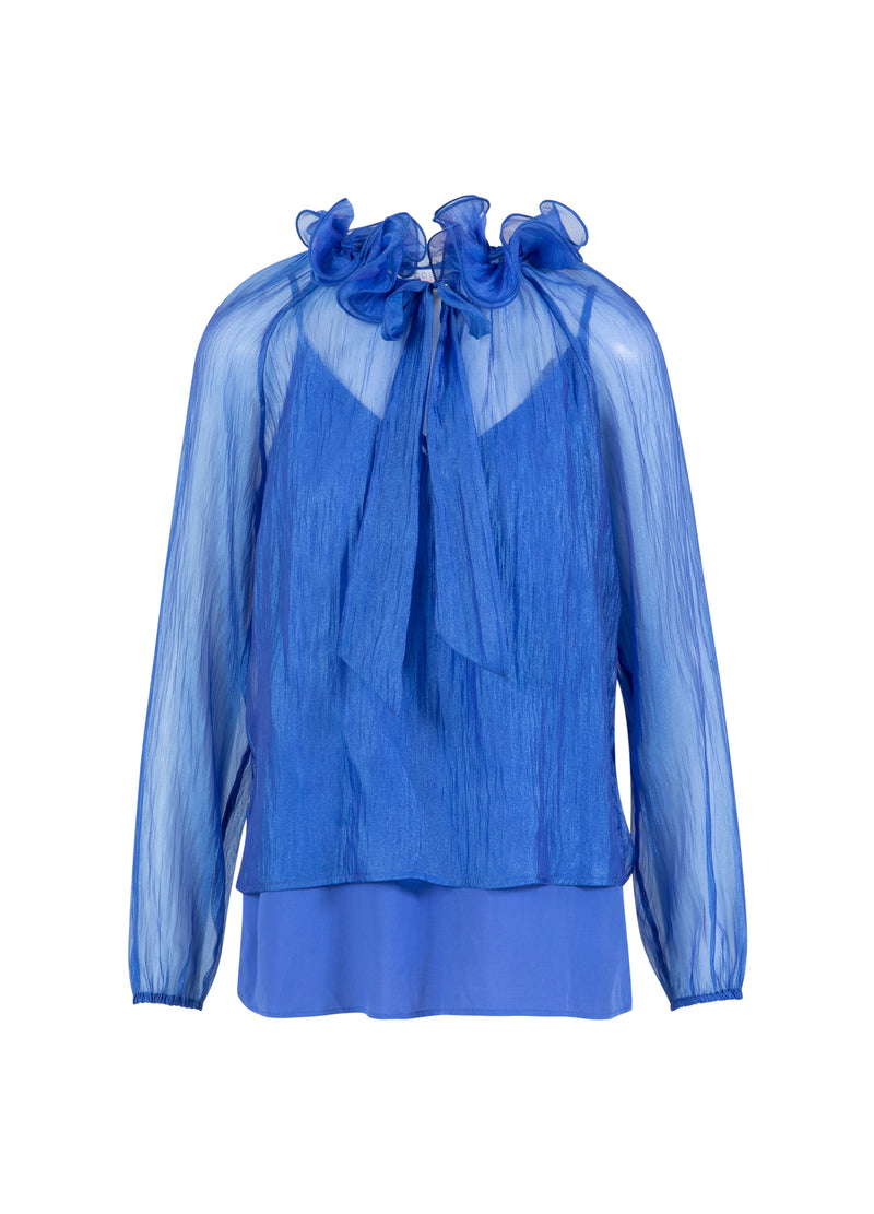 Coster Copenhagen CHIFFON BLOUSE Shirt/Blouse Rich blue - 583