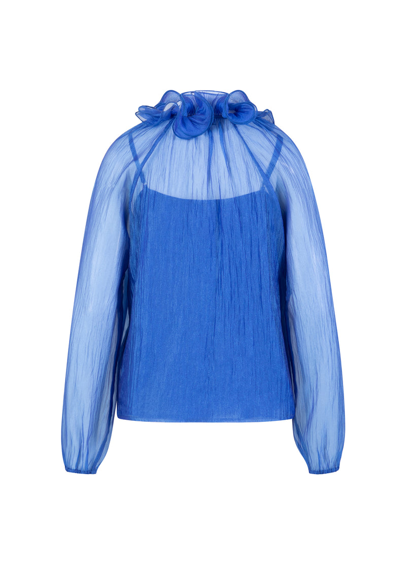 Coster Copenhagen CHIFFON BLOUSE Shirt/Blouse Rich blue - 583