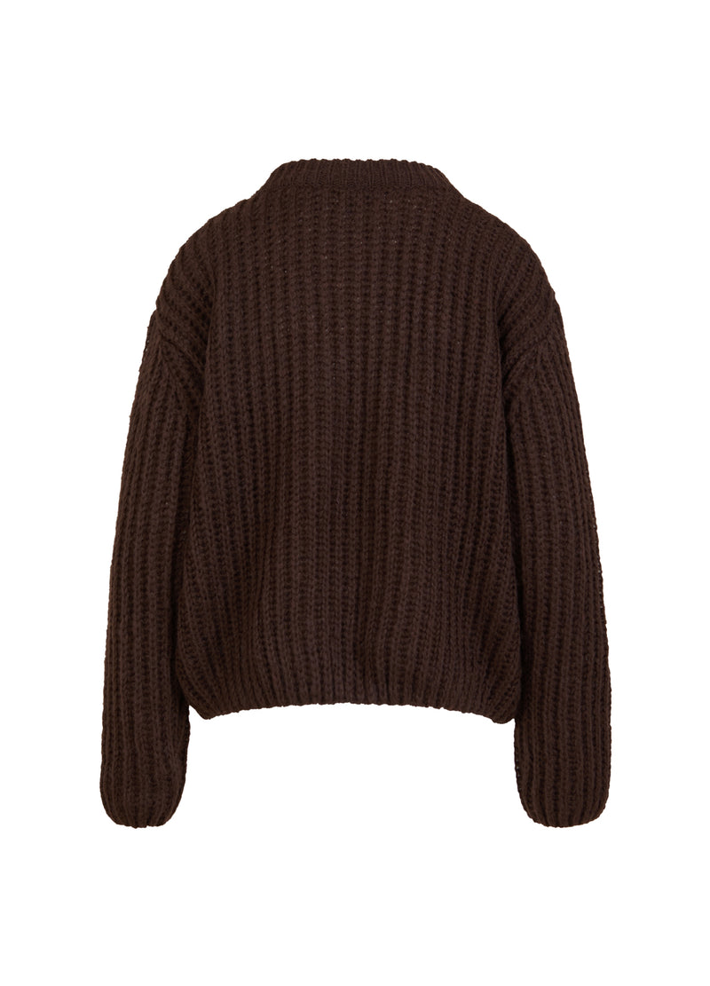 Coster Copenhagen CHUNKY KNIT Knitwear Dark Brown - 335