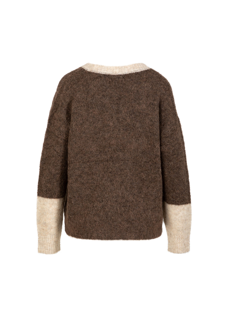Coster Copenhagen COLORBLOCK KNIT Knitwear Hazel/sand - 334