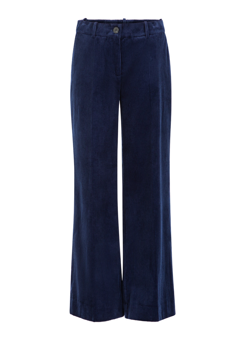 Coster Copenhagen CORDUROY PANTS - PETRA FIT Pants Eclipse blue -555