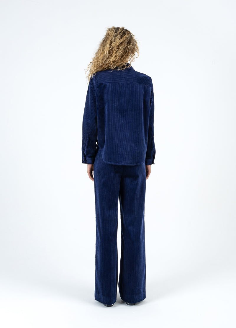 Coster Copenhagen CORDUROY SHIRT Shirt/Blouse Eclipse blue - 555
