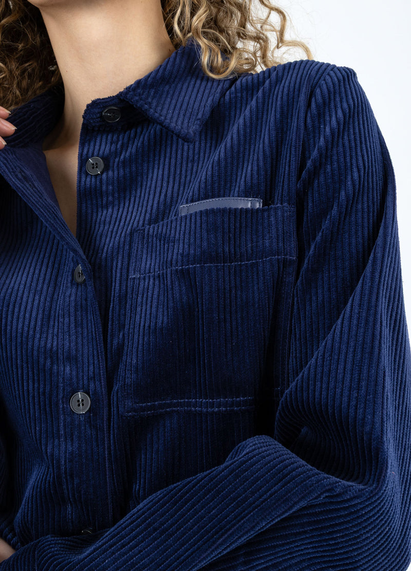 Coster Copenhagen CORDUROY SHIRT Shirt/Blouse Eclipse blue - 555
