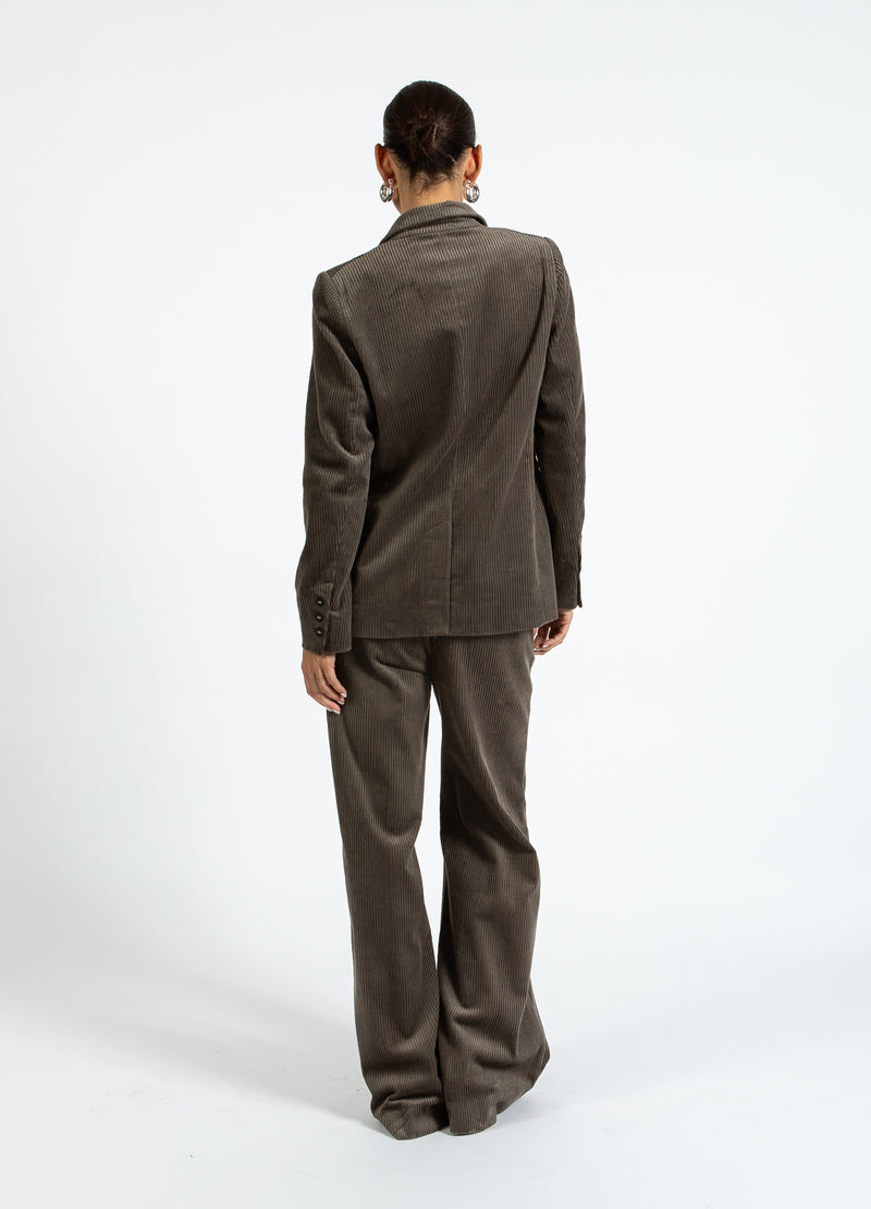 Coster Copenhagen CORDUROY SUIT PANTS - PETRA FIT Pants Dove grey - 155