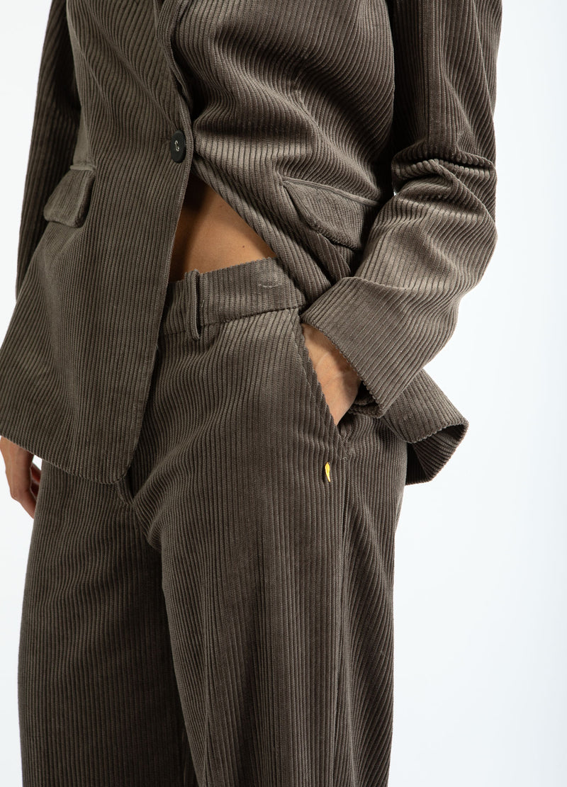 Coster Copenhagen CORDUROY SUIT PANTS - PETRA FIT Pants Dove grey - 155