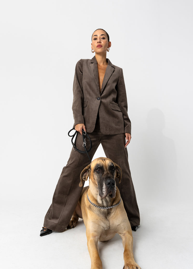 Coster Copenhagen CORDUROY SUIT PANTS - PETRA FIT Pants Dove grey - 155