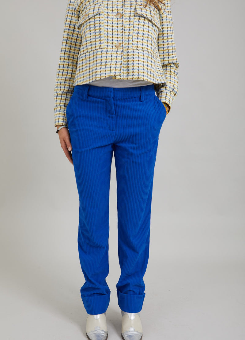 Coster Copenhagen CORDUROY TROUSERS - STELLA FIT Pants Midnight blue - 231
