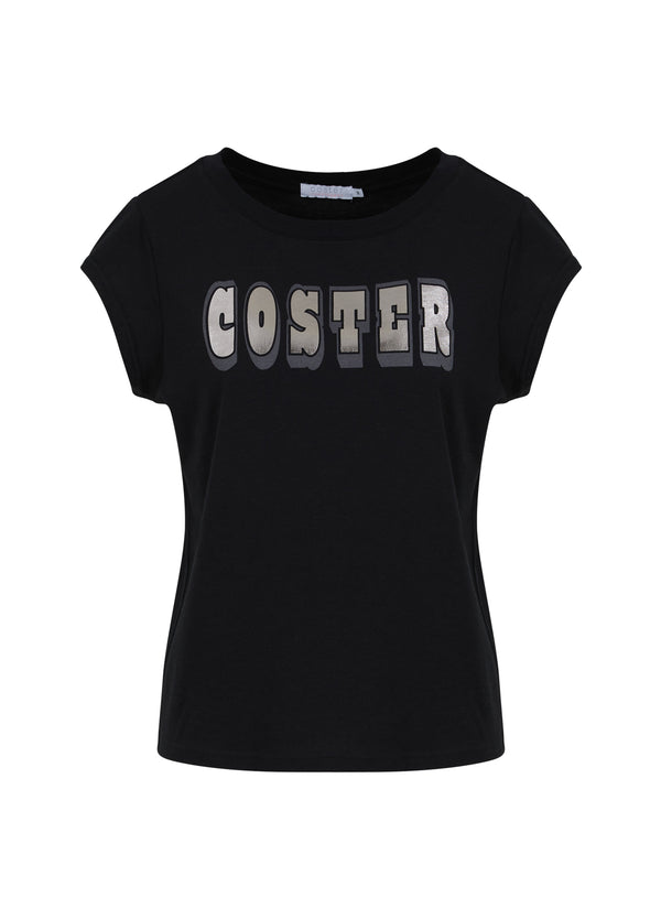 Coster Copenhagen COSTER SPORT TEE - CAP SLEEVE T-Shirt Black - 100