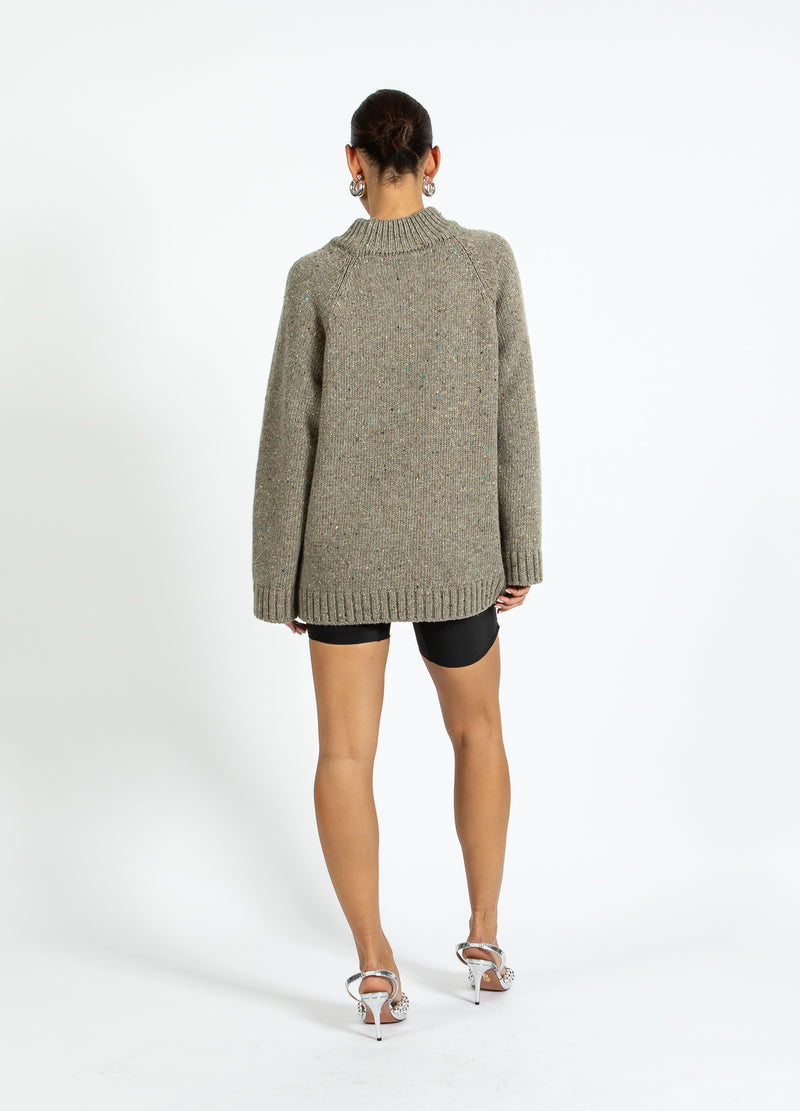 Coster Copenhagen DAMN KNIT Knitwear Taupe melange - 313