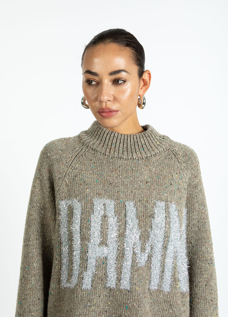 Coster Copenhagen DAMN KNIT Knitwear Taupe melange - 313