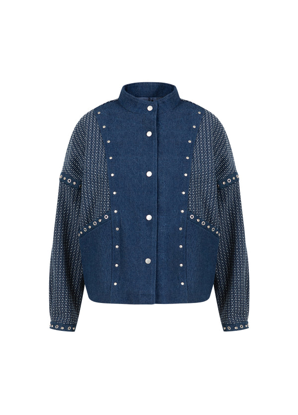 Coster Copenhagen DECORATED DENIM JACKET Outerwear Blue denim - 510