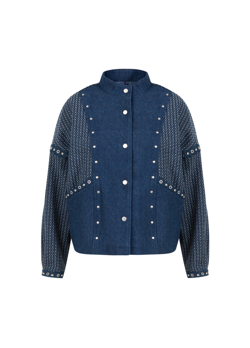 Coster Copenhagen DECORATED DENIM JACKET Outerwear Blue denim - 510