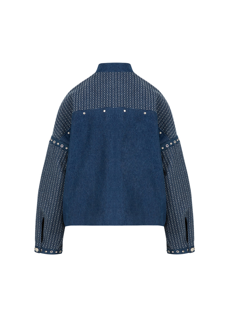 Coster Copenhagen DECORATED DENIM JACKET Outerwear Blue denim - 510