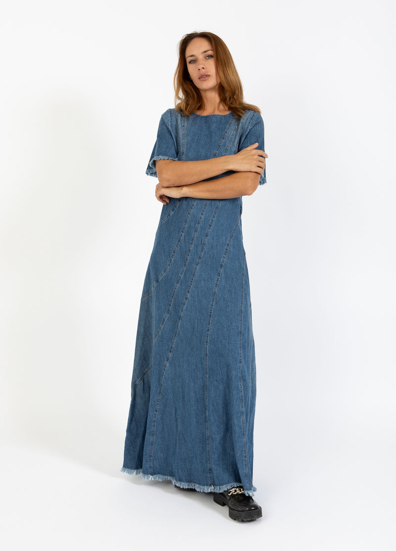 Dress Jeans Jurkjes Maxi Dress Denim Maxi Jurk DENIM DRESS Denim