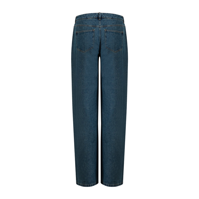 Coster Copenhagen DENIM PANTS - PETRA FIT Pants Dark Blue Denim - 571