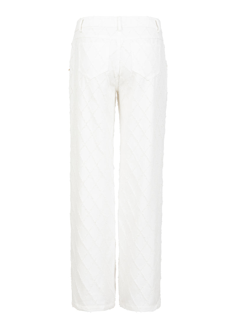 Coster Copenhagen DENIM PANTS WITH STRUCTURE - PETRA FIT Pants White - 200