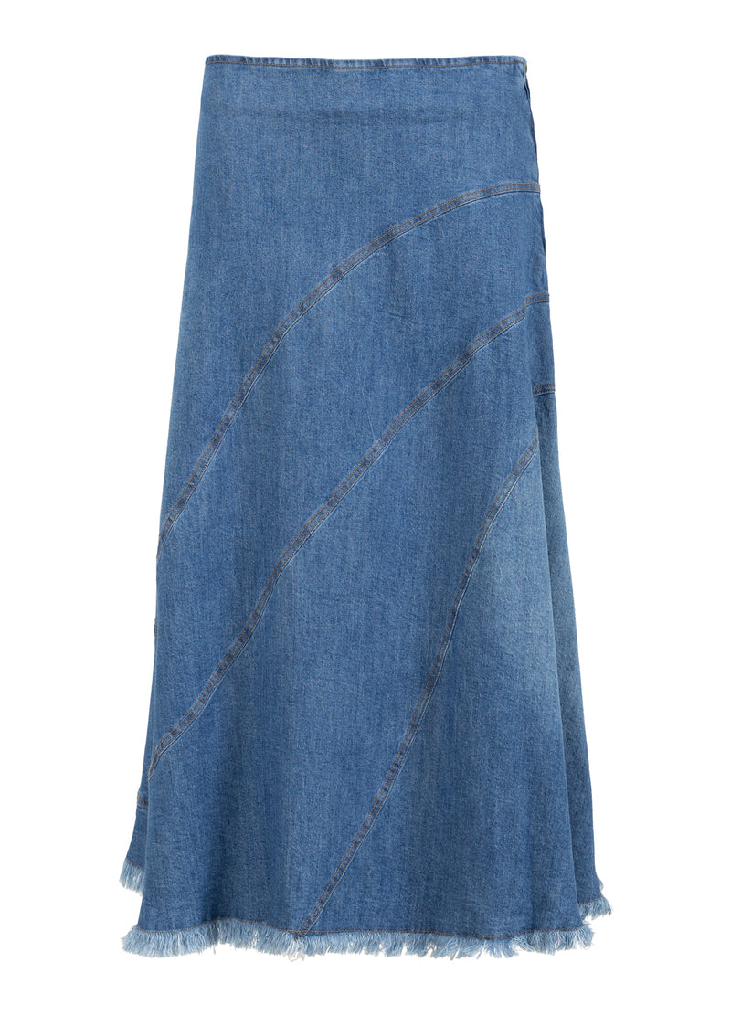 Coster Copenhagen DENIM SKIRT Skirt Denim blue - 550