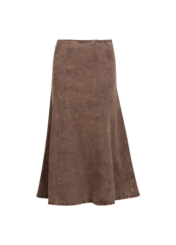 Coster Copenhagen DENIM SKIRT Skirt Taupe sand - 393
